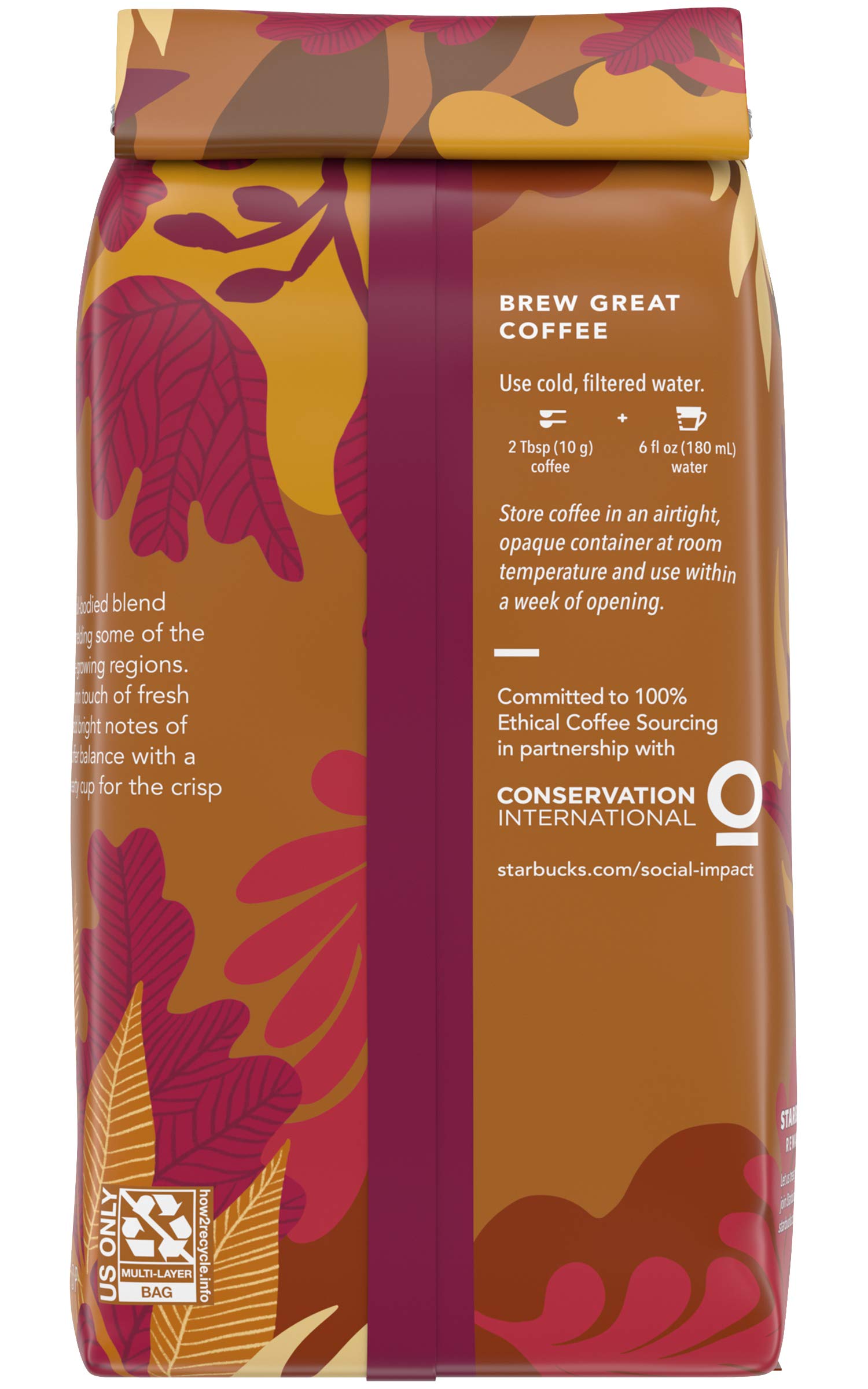 Amazon.com : Starbucks Fall Blend, Ground, 10 ounce bag (Pack of 2